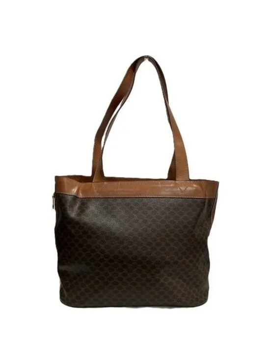 Celine Macadam Pattern Leather Tote - Picture 2 of 9